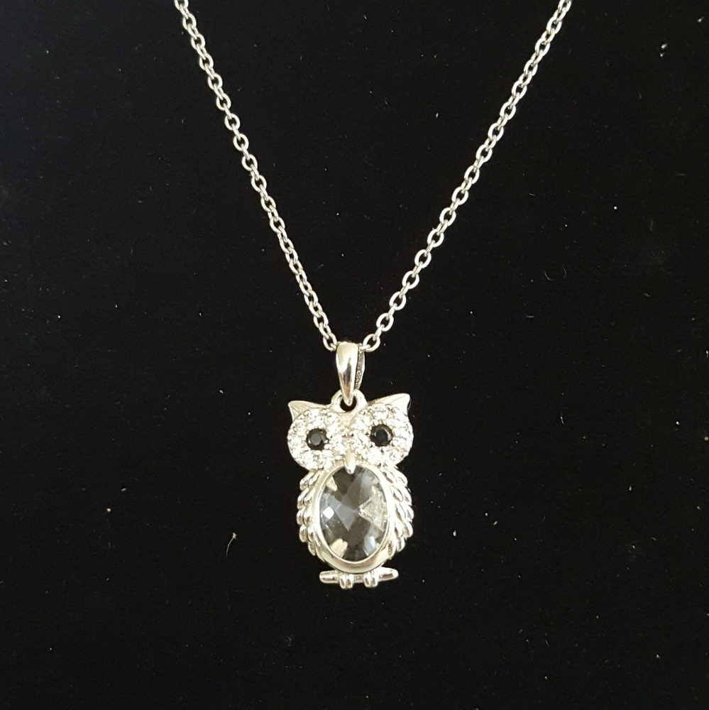 Sterling Silver Owl Necklace